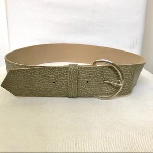 Vintage 90s belt vintage green belt thick belt